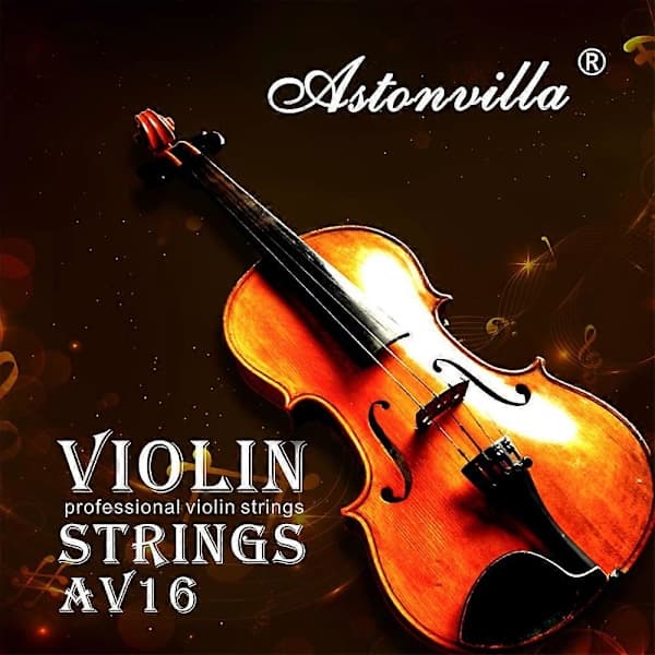 Universal Violin Strings Complete Set (EADG) Steel Core Nickel Silver Wound with Nickel-Plated Ball End for 4/4 3/4 1/2 1/4 1/8 Violins