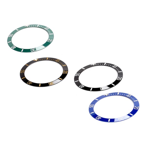 4 st Keramiska klockringsinlägg Armbandsur infattningsring reservdelar 38mm