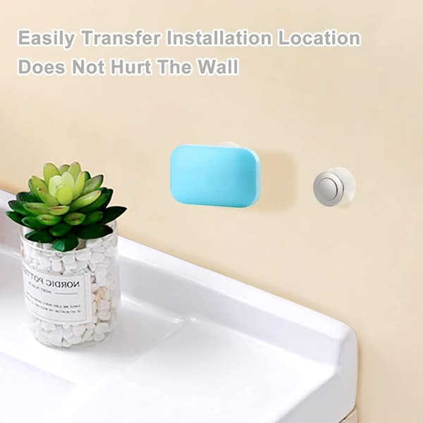 Soap dish - With suction cups - Stainless steel - Self-adhesive soap dish - Soap box - Soap box - Wall-mounted soap dish - Hanging soap dish ...