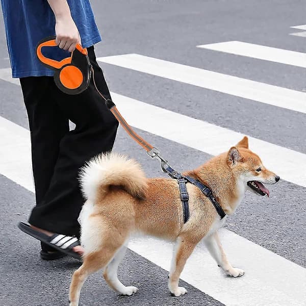 Retractable Dog Leash, Extendable Leash, Reflective Strong Tape with Non-Slip Handle