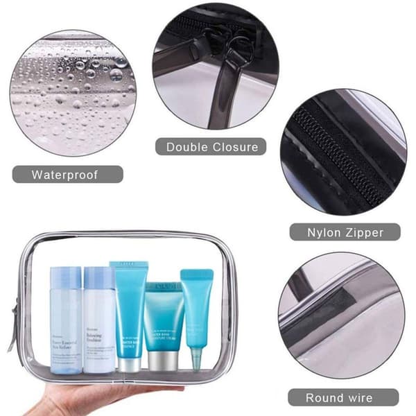 Transparent Cosmetic Bag, Waterproof Toiletry Bag