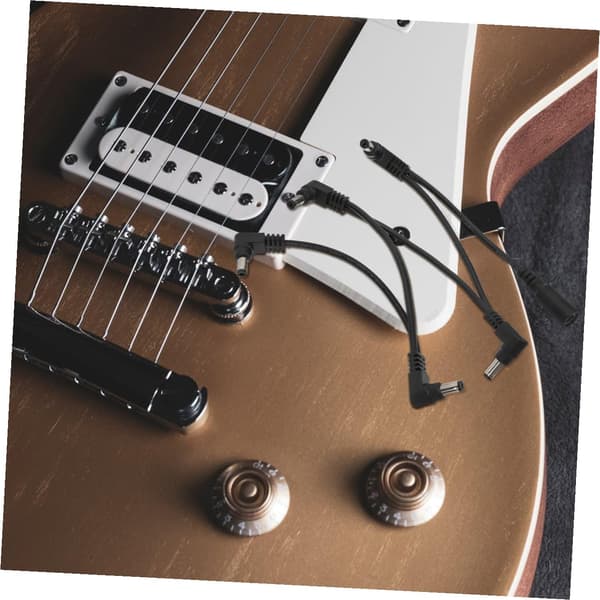 Bärbar instrumenteffektströmkabel för gitarrer och musikinstrument