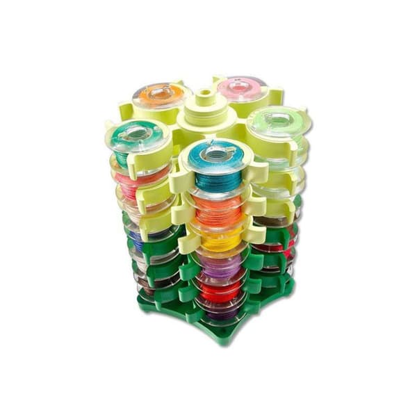 Sewing Thread Spool Tower Storage Clips Rack for 30 Thread Spools Plastic Holder Clips Sewing Machine DIY Embroidery Tool