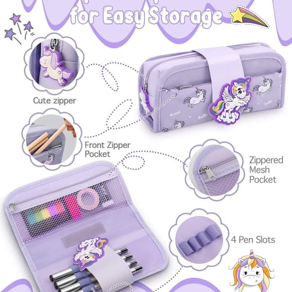 Large Capacity Pencil Case, Cute Cartoon KLB
