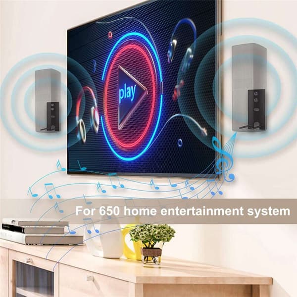 Replacement Black Steel Wall Mount Brackets for OmniJewel 650 and 700 Surround Speakers