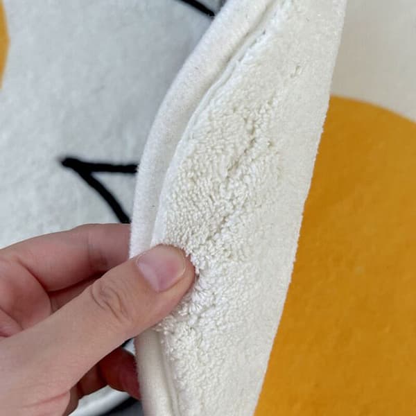 Posjert egg imitasjon kashmir gulvmatte baderomsdørmatte absorberende gulvmatte sklisikker matte gulvmatte