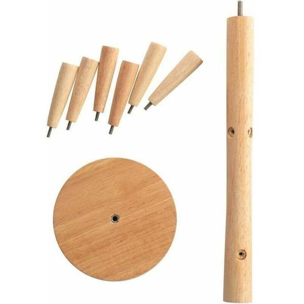 Wooden Tree-Shaped Cup Holder - Wooden Table Stand - Storage Shelf - Kitchen Accessories for Tea and Coffee - Hooks (6 Cups)