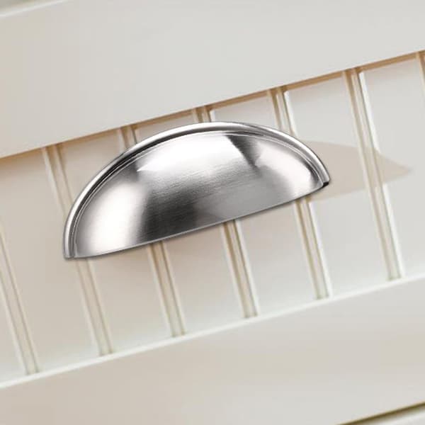 Simple Designer Upgrade for Your Kitchen Cabinet, Satin Nickel Finish Durable Drawer Pulls with Individual Packaging