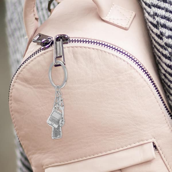 Computer Music Keychain Keyboard Mouse Charm Keyring for Engineering Graduation Gifts Style Accessories