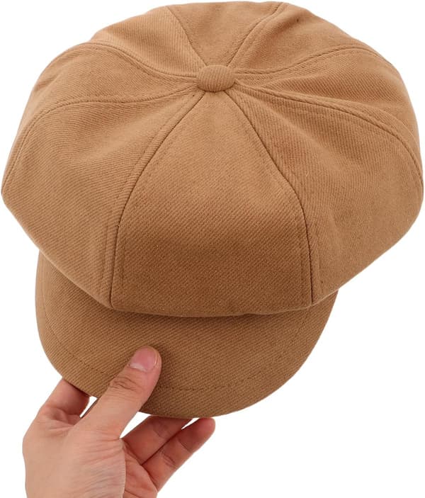 Vintage kunstnerbaskerhat til kvinder Blød åndbar kasket