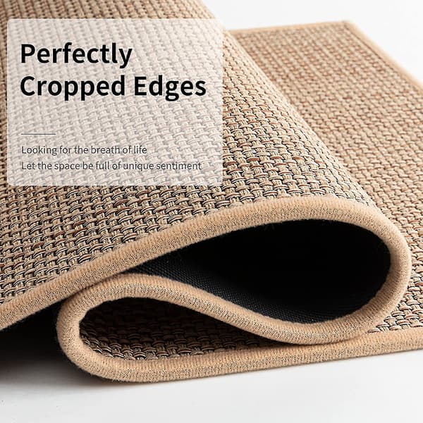 Non-slip Kitchen Mat Waterproof Kitchen Mat Washed Floor Mat Home Decor Feng Beige Beige