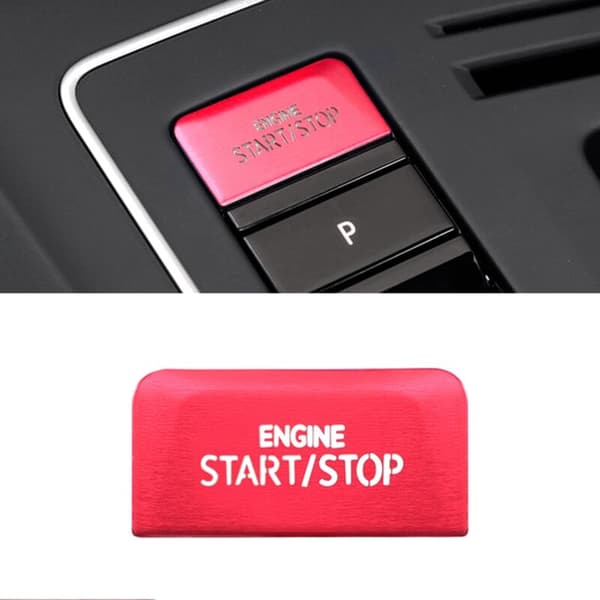 Bilmotor start/stopp-knapp - Golf 8 MK8 AT-tilbehør 2020 2021 Rød