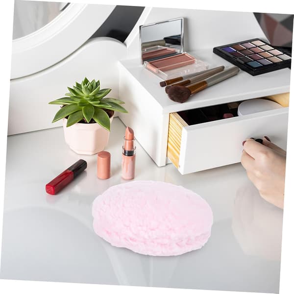 Stor fluffy pudderkvast makeup pudderapplikator blød skånsom kropspudderkvast