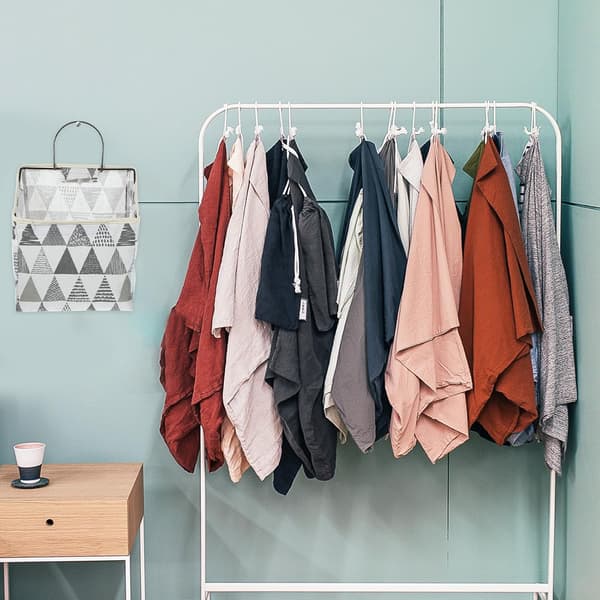 Hanging Storage Bag in Cotton and Linen Lightweight and Easy to Clean Storage Container