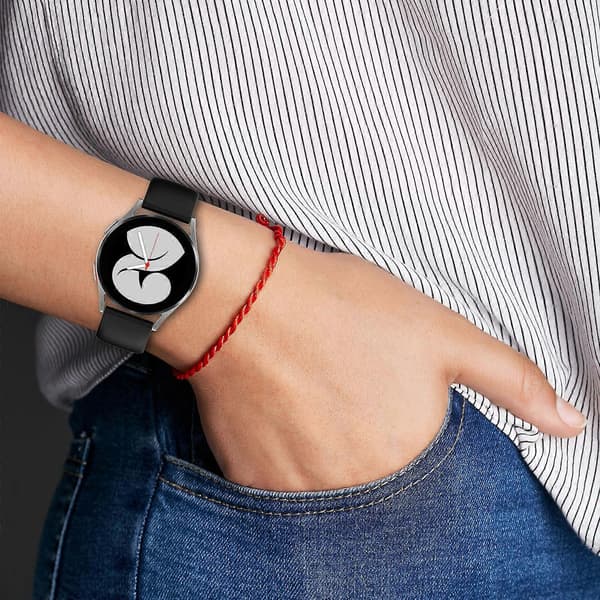 Silikonebånd til GalaxyWatch 4 classic 42mm/46mm Rem Urrem L Grå_tfrf