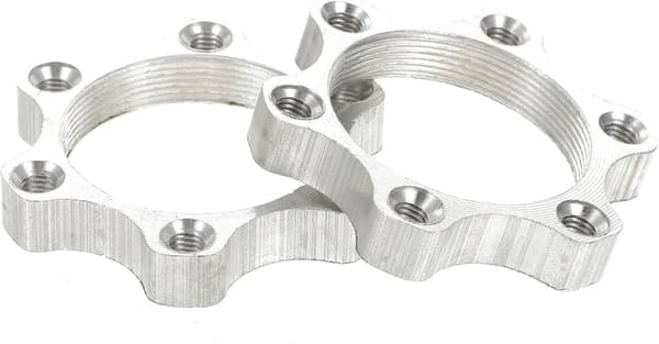 Navskiveadaptere 6-hulls gjenget flensfeste konverteringssete i aluminiumslegering