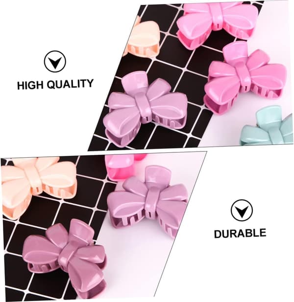 Trendiga stora rosett-puffhårklämmor, set om 6 hårklämmor, perfekta för styling