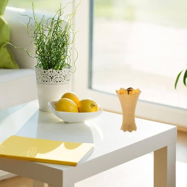 Table Incense Burner Incense Burner Golden Small and Delicate Aluminum Alloy Multifunctional
