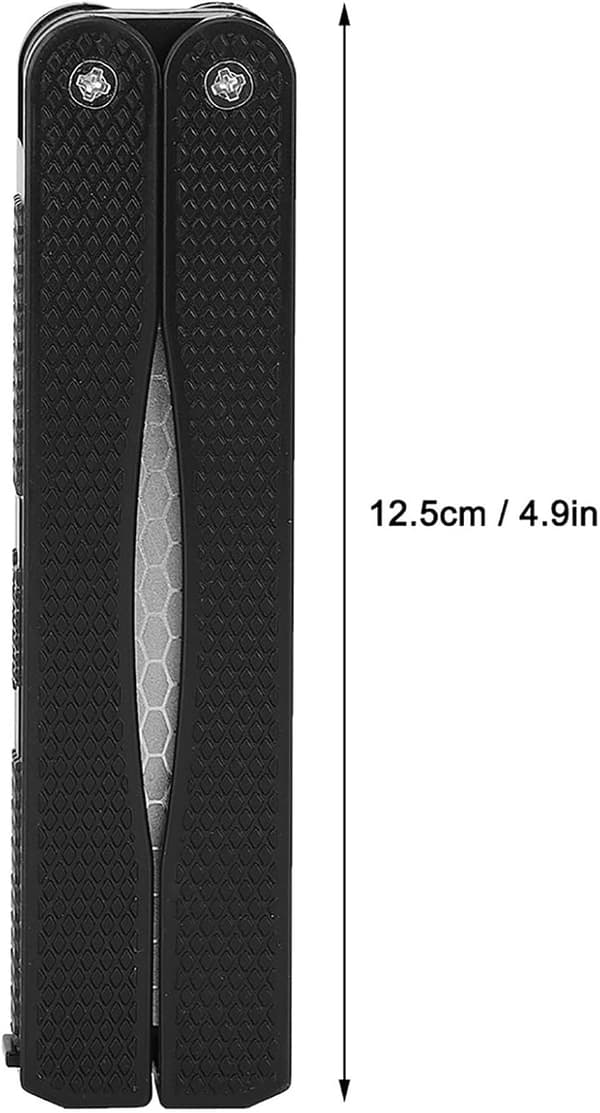 KooingTech Whetstone Knife Sharpener 400 Grit Garden Tool Sharpener for Chopping Wood Sharpening Gardening (Black)