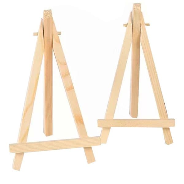 10 x Mini Easels, Small Wooden Blackboard Display, Holder Easel Photo Memo KLB