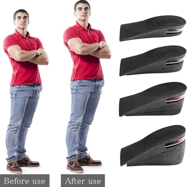 Hælløftende innleggssåler - Hælløftere - Unisex - Hælbeskyttelse - Innleggssåle - 2 stk (3 - 9 cm) - (35 - 45 EU)