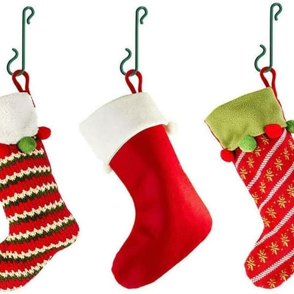 10 st prydnadskrokar Julgranshängare Mini Julgranshängare Jul