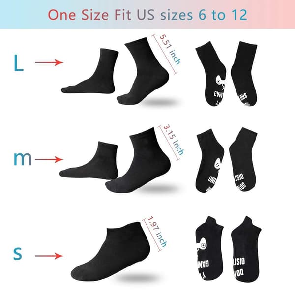 Do Not Disturb I'm Gaming Socks - Funny Gaming Themed Socks - Black KLB
