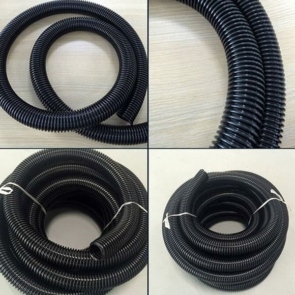 3 meter dammsugarslang, 32 mm flexibel slang för dammsugare, svart