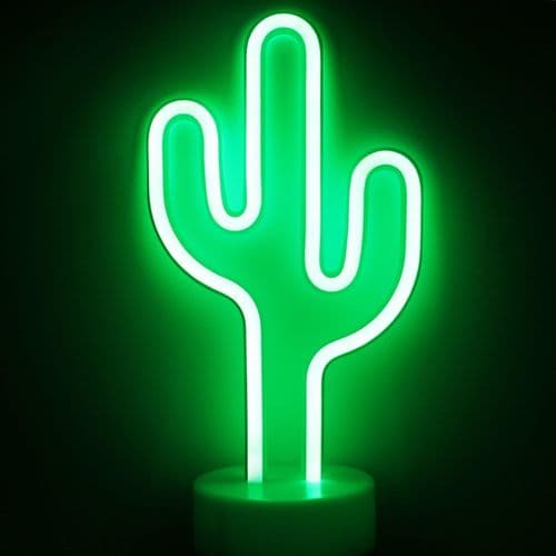 Kaktuslampe neonlys - neonlys kaktus neonlys dekorasjon