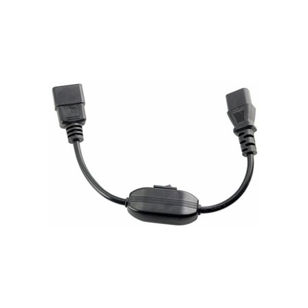 PDU UPS-virtajohto, IEC 320 C14 - C13 -kaapeli virtakytkimellä 30 cm