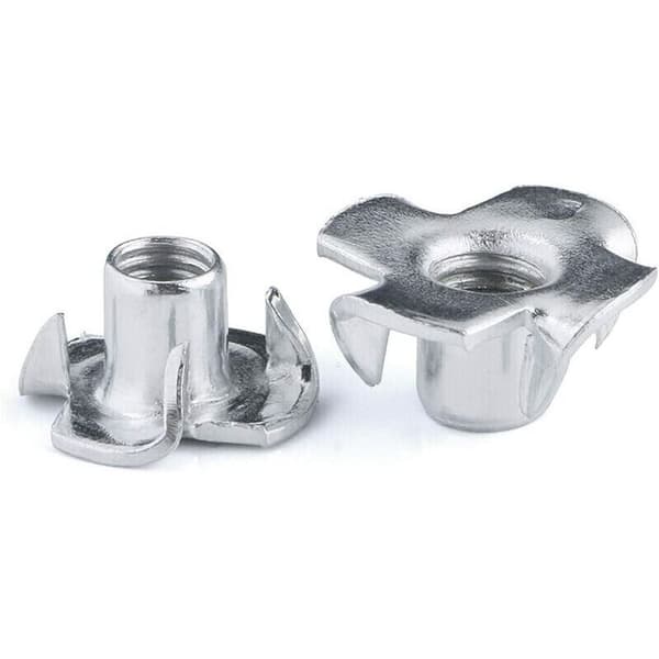 90 kpl 4-kynsi T-mutterit - Hiiliteräs T-mutterit - M3/M4/M5/M6/M8 - Puuntyöstökalusteet Hiiliteräs Insertit T