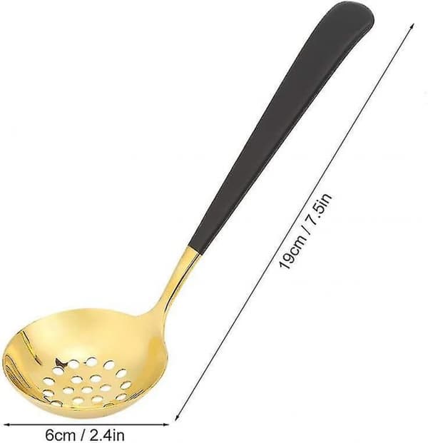 Rustfri hullsleiv for matlaging på kjøkkenet, buffet, suppe