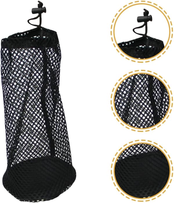 Golfbold Netpose Nylon Opbevaringspose Snøreholder Stor Kapacitet