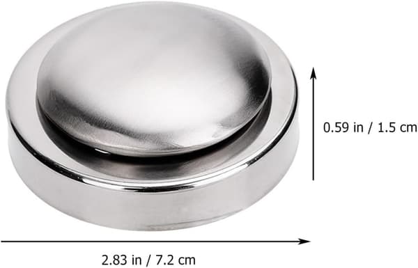 Deodorizing Soap Stainless Steel Soap Round Stainless Steel Creative Design Delicate Detail Safe