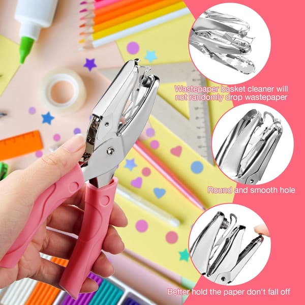 5 stk. liten hullmaskin for DIY-håndverksmerker, 3 former