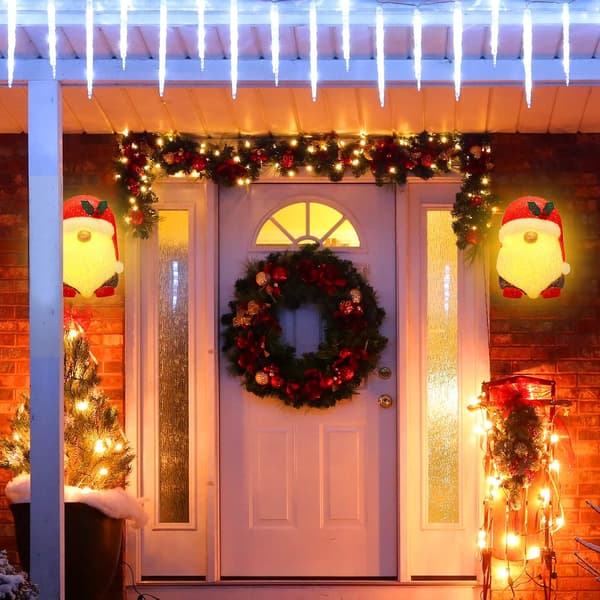 1 Pack Santa Claus Porch Light Cover Outdoor Decorations