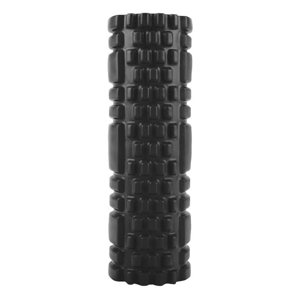 Mini Hollow Yoga Roller Exercise Roller Physio Training Yoga Massage Column (Black)