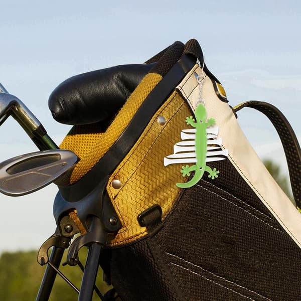 Silikone Golf Tee Holder med Metal Gecko Clip Bærbar Tee Organizer til Mænd Egnet til Golftaske Tilbehør