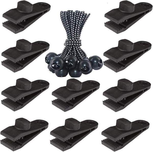 Presenningsklemmer Heavy Duty Lock Grip, 20-pak
