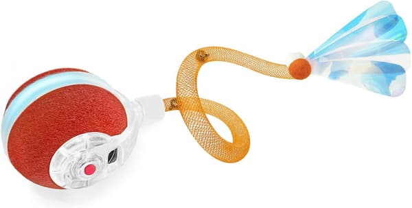 Interactive Cat Ball for Indoor Cats, Third Generation Agile and Mobile Cat Ball with Tail