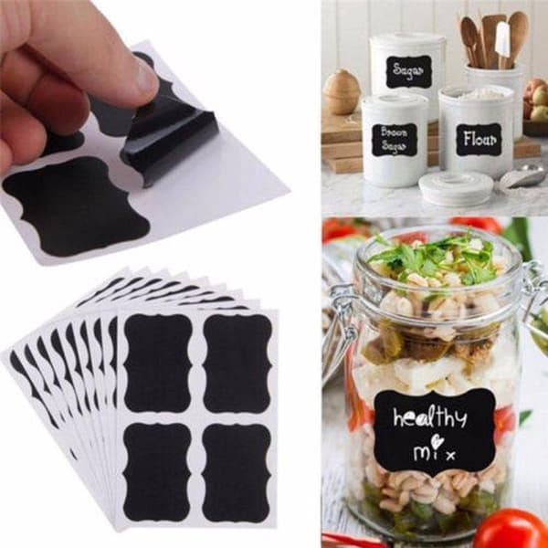 36 X | Chalkboard Sticker | Chalkboard | Wall Sticker | Jars | Herbs | Kitchen | Decoration | Crafts