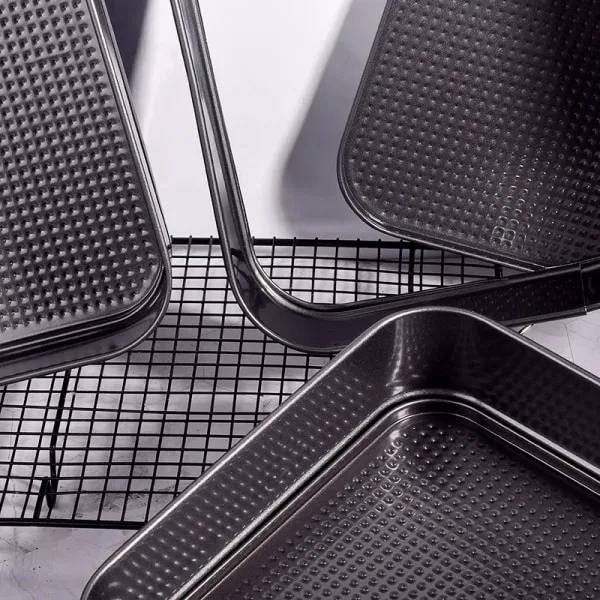 Firkantet springform i 3-pakning