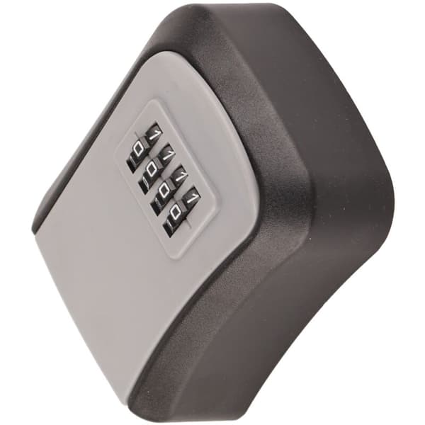 ABS Wall Mounted Combination Lock Box, 4-Digit Waterproof Key Storage Lock with 5 Key Capacity Grey