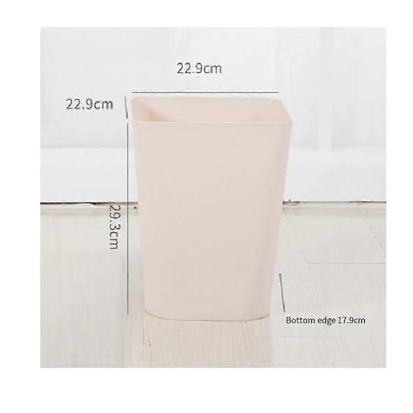 Simple Open Trash Can Household Large Trash Can Wastebasket White