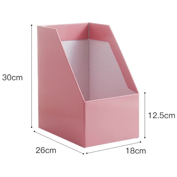 Kraft Paper Magazine Rack, Bookend, Large Book Stand, Foldable File Holder, Document Organizer, Desktop Storage Rack