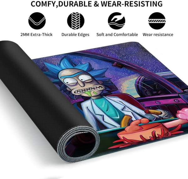 Extended Gaming Mouse Pad, 900x400mm Large Mouse Mat with Stitched Edges, Non-Slip and Waterproof Rubber Base Desk Mat