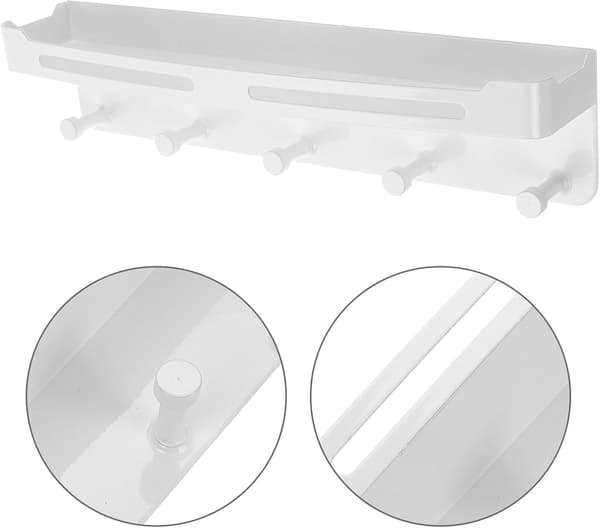 Wall-mounted stainless steel medal holder, space-saving and elegant storage shelf
