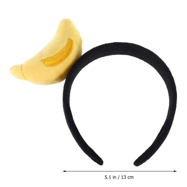 Plysj Banan Hårbøyle Stoff Hodebånd for Festscene