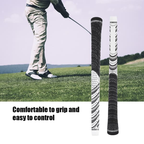 Durable Ultralight Rubber Golf Club Grip Handle Protector Replacement Accessory (White)