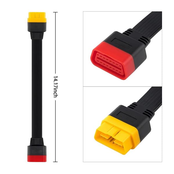 3X Ny Obd Obd2 Forlængerkabelstik til Launch X431 V / Easydiag 3.0 Mdiag Golo Main 16Pin